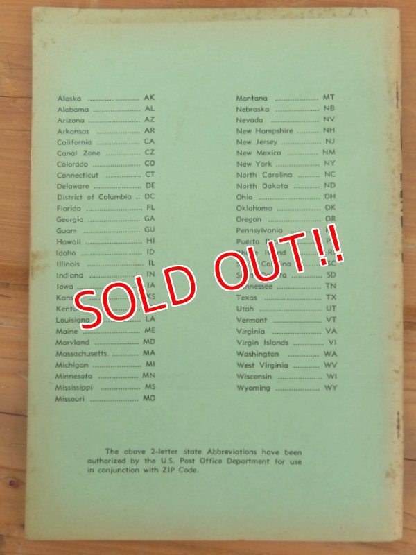 画像7: ct-160823-30 MR.ZIP / 60's ZIP CODE DIRECTORY