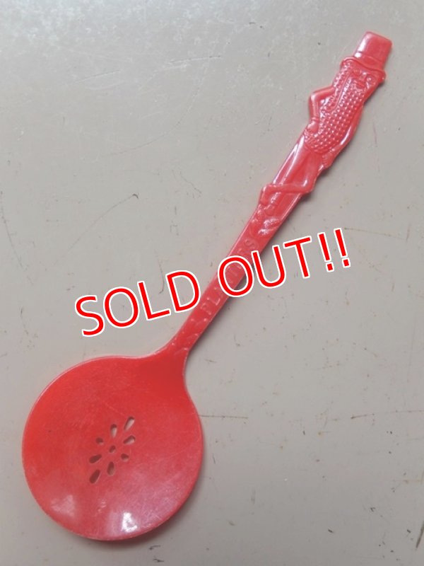 画像1: ct-160901-33 Planters / Mr.Peanut 60's Plastic Butter Spoon (Red)