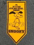 画像1: ct-160901-38 PEANUTS / 60's Banner "Snoopy" Yellow