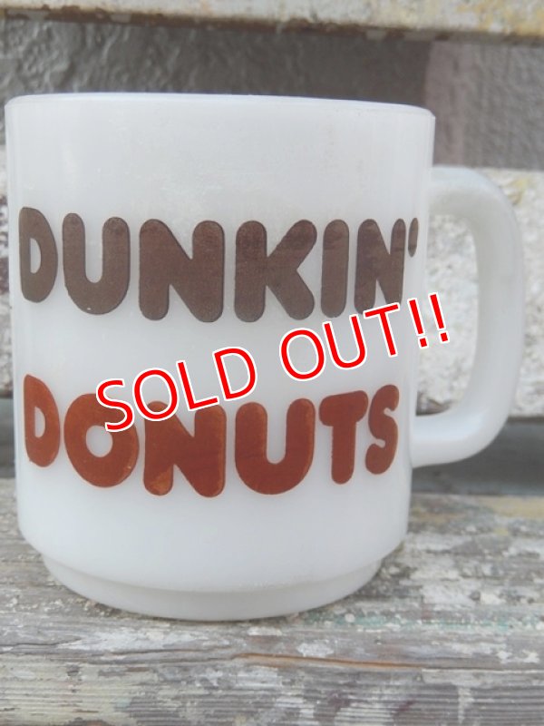 画像1: dp-161101-08 DUNKIN' DONUTS / Glasbake 60's Mug 【JUNK】