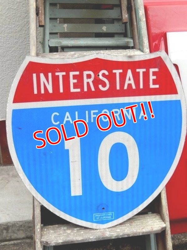 画像1: dp-161101-03 INTERSTATE Sign "California 10"