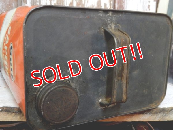 画像7: dp-161101-10 Gulf / 60's-50's Saphire Two U.S Gallons Motor Oil Can