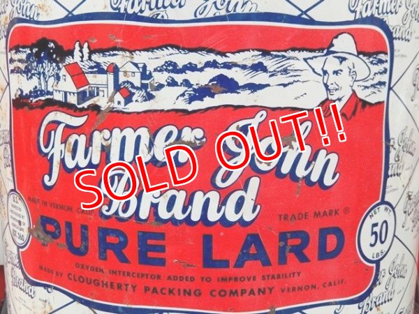 画像2: dp-161101-11 Farmer John Brand / 60's Pure Lard Can