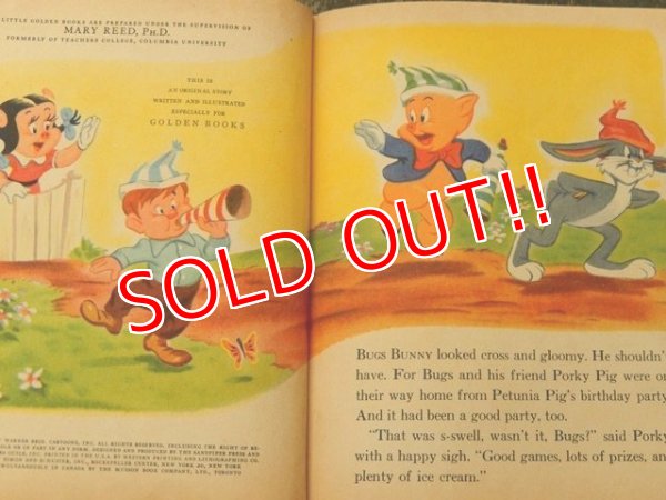 画像2: bk-160706-07 Bugs Bunny Birthday / 50's Picture Book