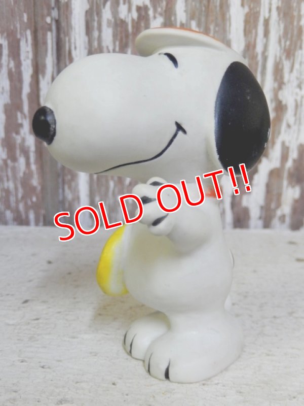 画像2: ct-161110-10 Snoopy / 70's-80's Vinyl Squeak Toy "Tennis"