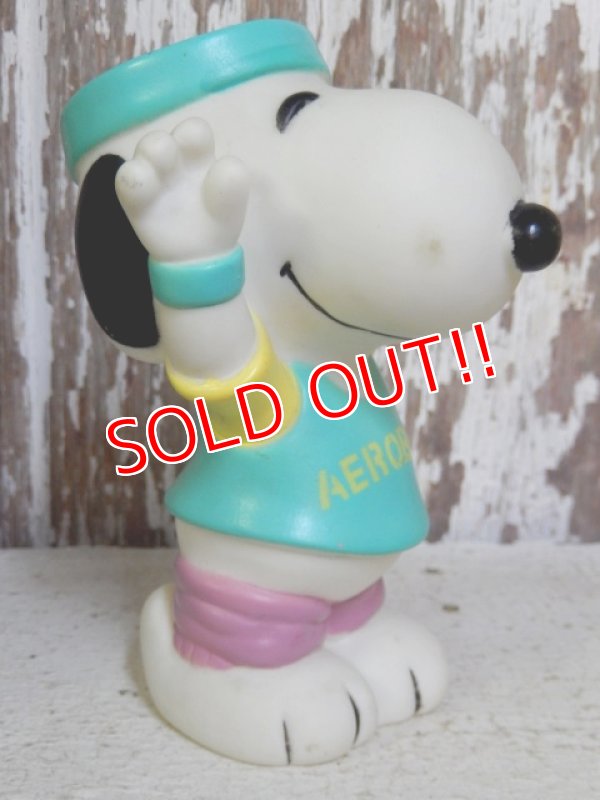 画像2: ct-161110-12 Snoopy / 80's Vinyl Squeak Toy "Aerobics"