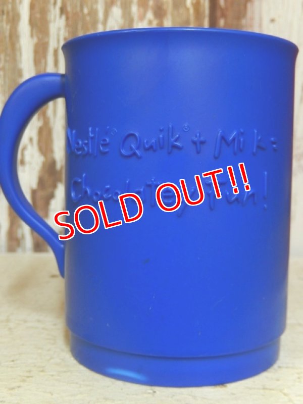 画像4: ct-140520-01 Nestlé / Quik Bunny 80's Plastic Mug (Blue)