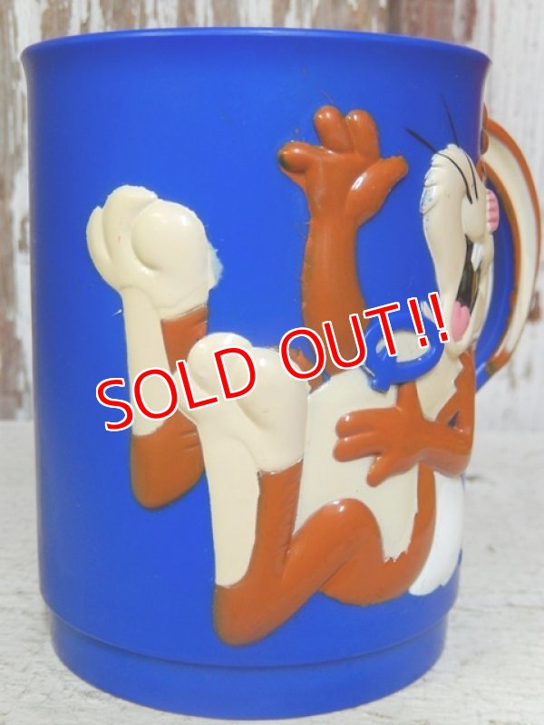 画像3: ct-140520-01 Nestlé / Quik Bunny 80's Plastic Mug (Blue)