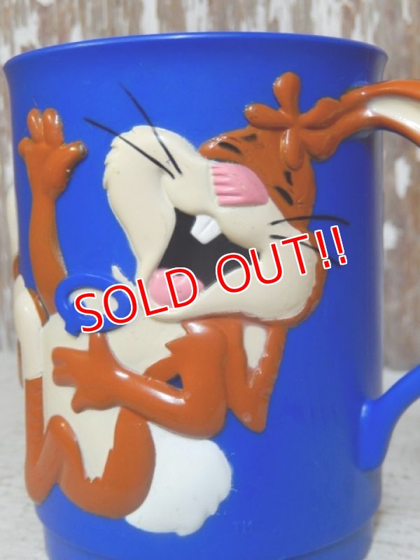 画像2: ct-140520-01 Nestlé / Quik Bunny 80's Plastic Mug (Blue)