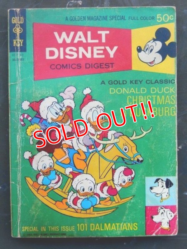 画像1: ct-161120-21 Walt Disney Comic Digest / 70's Donald Duck Christmas in Duckburg