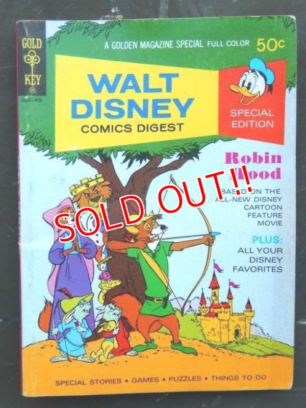 画像1: ct-161120-23 Walt Disney Comic Digest / 70's Robin Hood