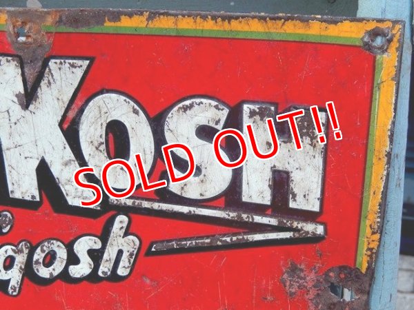 画像3: dp-161218-01 OSHKOSH / 1950's Metal Sign