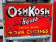 画像1: dp-161218-01 OSHKOSH / 1950's Metal Sign