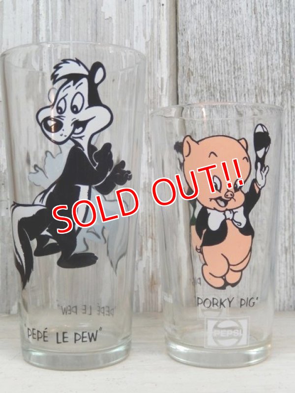 画像6: gs-170111-02 Porky Pig / PEPSI 1973 Collector series glass (short)