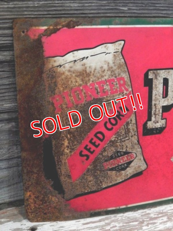 画像3: dp-170111-10 PIONEER SEED CORN / Vintage Metal Sign
