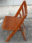 画像4: dp-170111-22 Vintage Wood Folding Chair