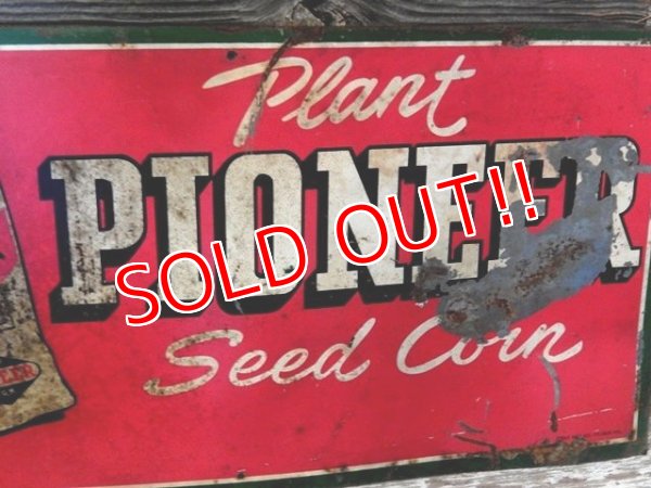 画像2: dp-170111-10 PIONEER SEED CORN / Vintage Metal Sign