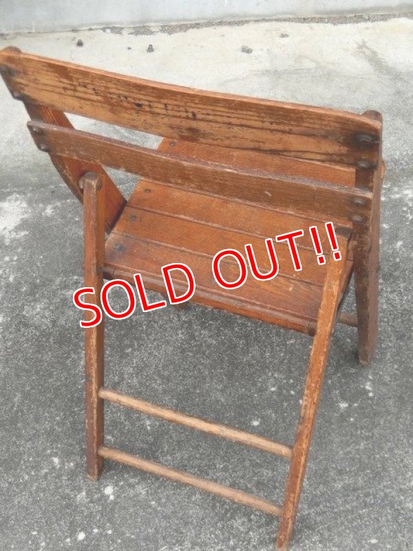画像5: dp-170111-22 Vintage Wood Folding Chair