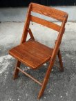 画像1: dp-170111-22 Vintage Wood Folding Chair