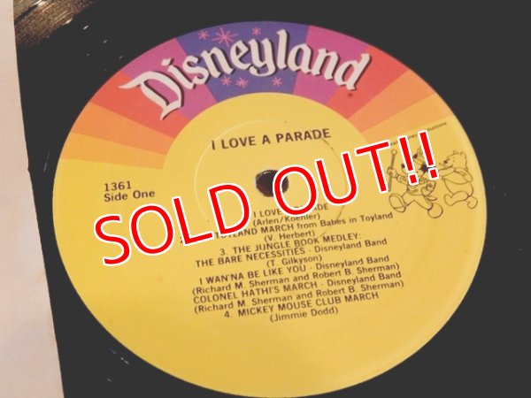 画像7: ct-170301-05 Walt Disney Presents / I LOVE A PARADE 70's Record