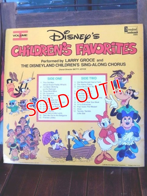 画像5: ct-170301-04  Disney's Children's Favorites / 70's Record