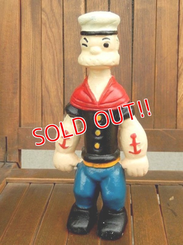 画像1: ct-170301-09 Popeye / 1930's-1940's Cast Iron Coin Bank