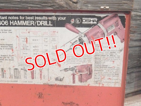 画像7: dp-170301-38 Red Head / Vintage Hammer Drill Tool Box