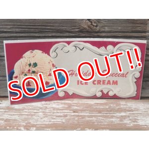 画像: dp-161218-18 Vintage Poster "Holiday Special Ice Cream"