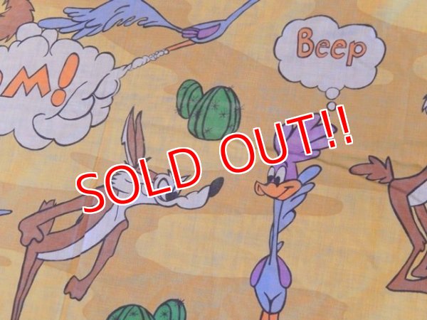 画像4: ct-170305-08 Road Runner & Wile E. Coyote / 70's Flat Sheet (Twin)