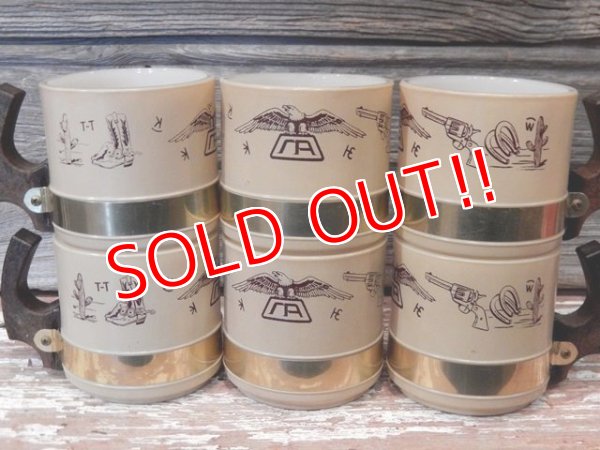 画像12: kt-170301-06 Anchor Hocking × Siesta Ware / 1960's-1970's Western Mug Set