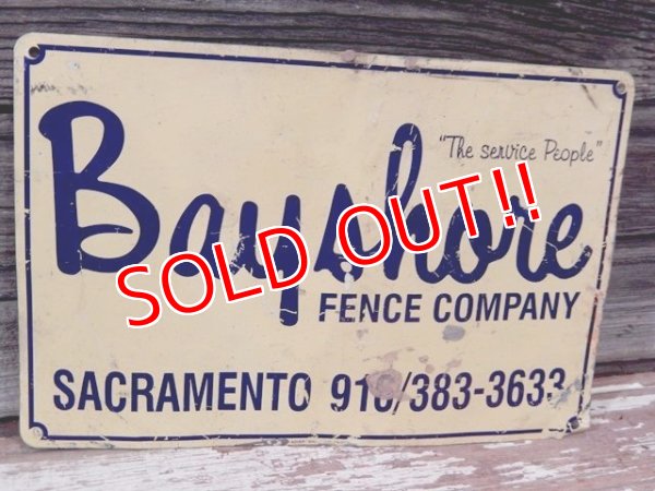 画像1: dp-170308-14 Bayshore Fence Company Sign