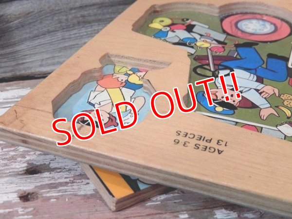 画像6: fp-141101-20 Fisher-Price / 1970's Pick-up & Peek Puzzle "School Bus"