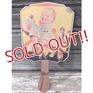 画像: dp-140715-14 Vintage Paper Round Fan