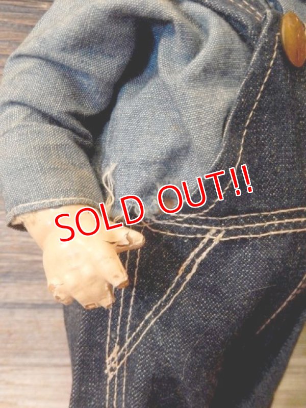 画像8: ct-170320-01 Lee / Buddy Lee 1930's Composition Doll "Overall"