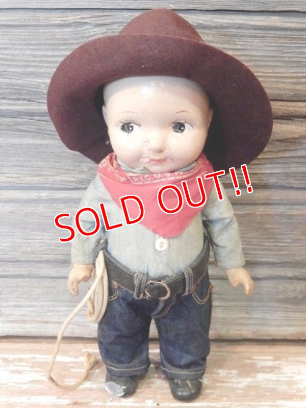 画像1: ct-170320-02 Lee / Buddy Lee 1940's Composition Doll "Cowboy"