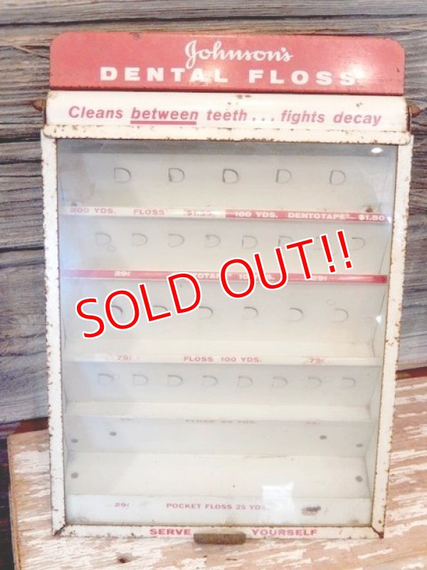 画像1: dp-170401-01 Johnson & Johnson / Vintage Dental Floss Display Rack