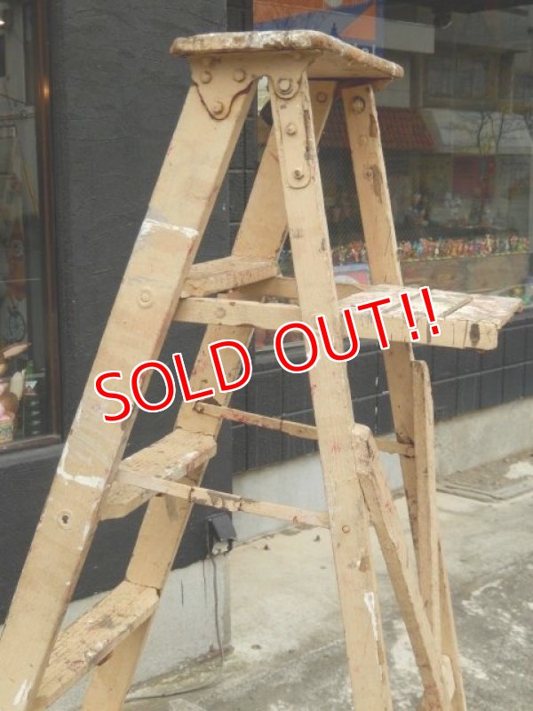 画像10: dp-170402-06 Vintage Wood Ladder