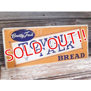 画像: dp-170403-02 TOWN TALK BREAD / 1956 Metal Sign