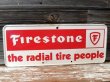 画像1: dp-170403-08 Firestone / 1970's Metal Sign