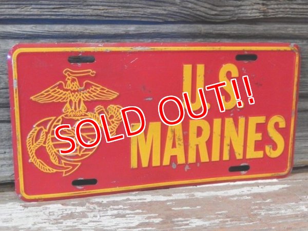 画像1: dp-170403-03 U.S.MARINES 1980's〜Lisence Plate