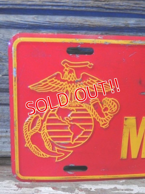画像2: dp-170403-03 U.S.MARINES 1980's〜Lisence Plate