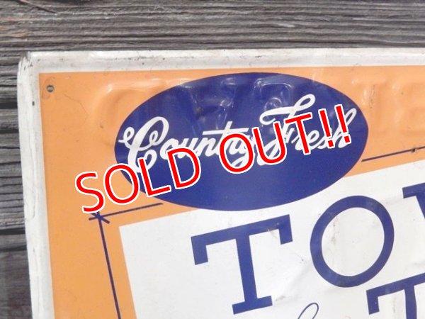 画像2: dp-170403-02 TOWN TALK BREAD / 1956 Metal Sign