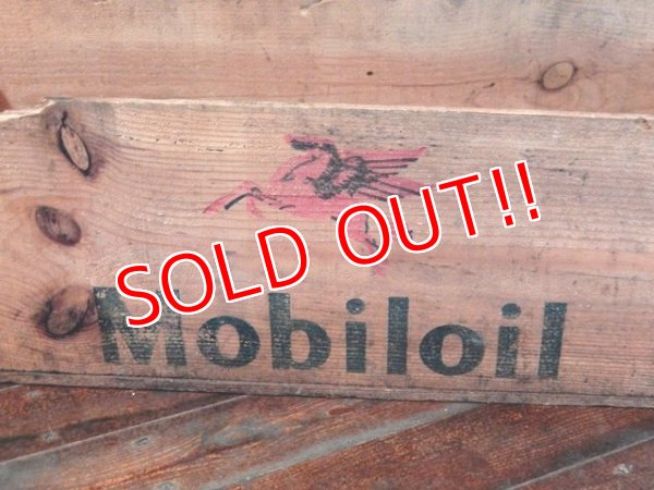 画像4: dp-170403-06 Mobiloil / 1940's-1950's Wood Box
