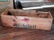 画像1: dp-170403-06 Mobiloil / 1940's-1950's Wood Box