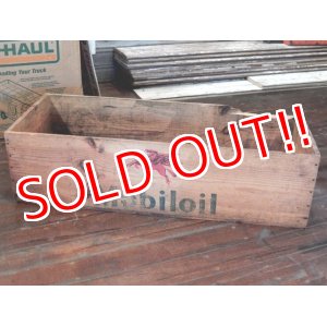 画像: dp-170403-06 Mobiloil / 1940's-1950's Wood Box