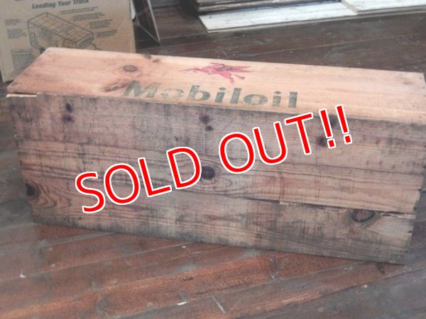 画像8: dp-170403-06 Mobiloil / 1940's-1950's Wood Box