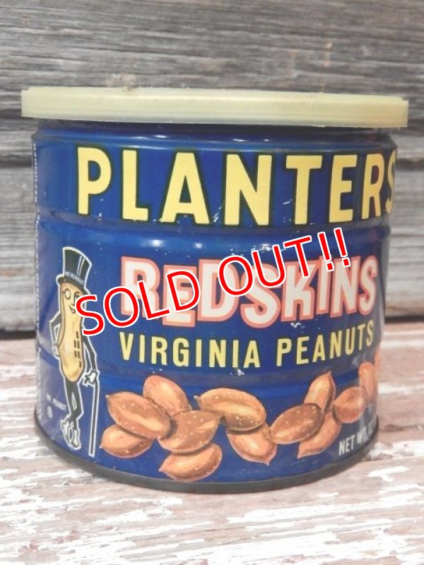 画像1: dp-170404-03 Planters / Mr.Peanuts 1960's REDSKINS Virginia Peanut Tin Can