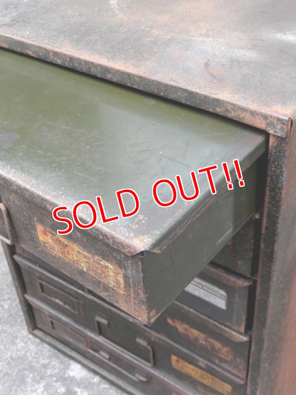 画像8: dp-170422-27 Vintage Metal Parts Cabinet