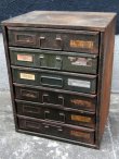 画像1: dp-170422-27 Vintage Metal Parts Cabinet