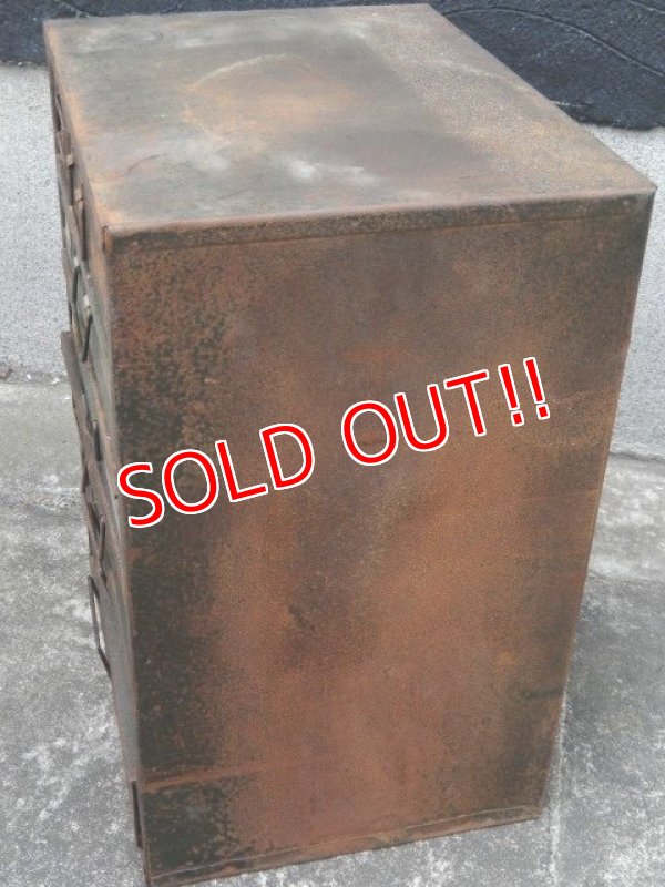 画像10: dp-170422-27 Vintage Metal Parts Cabinet